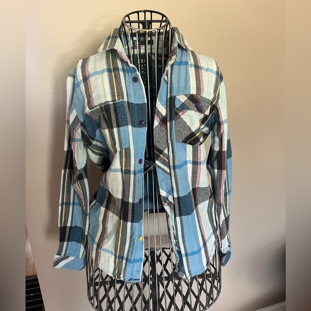 Billabong Multicolor Plaid Utility Jacket